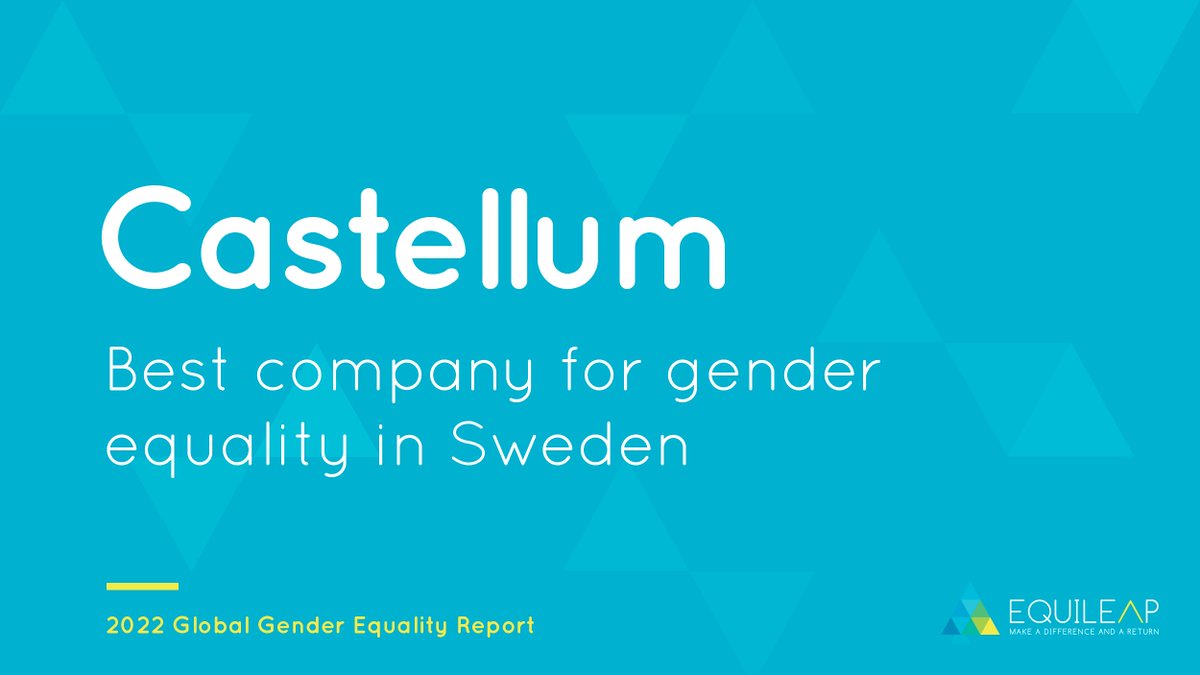 Congratulations to <a href="/Castellum_ab/">Castellum AB</a>, best company for #genderequality in Sweden!

<a href="/Katja_Iversen/">Katja Iversen</a> <a href="/EWOB_/">European Women on Boards</a> <a href="/aknyman/">Anna-Karin Nyman</a> <a href="/KForseke/">Karin Forseke, CBE</a> <a href="/F_Elland/">Filip Elland</a> <a href="/unwomennordic/">UN Women Nordic</a> <a href="/nordenen/">Nordic Co-operation</a> <a href="/Trettebergstuen/">AnetteTrettebergst.</a> <a href="/KristinaHafoss/">Kristina Háfoss</a>

#dataforequality #internationalwomensday #sweden
