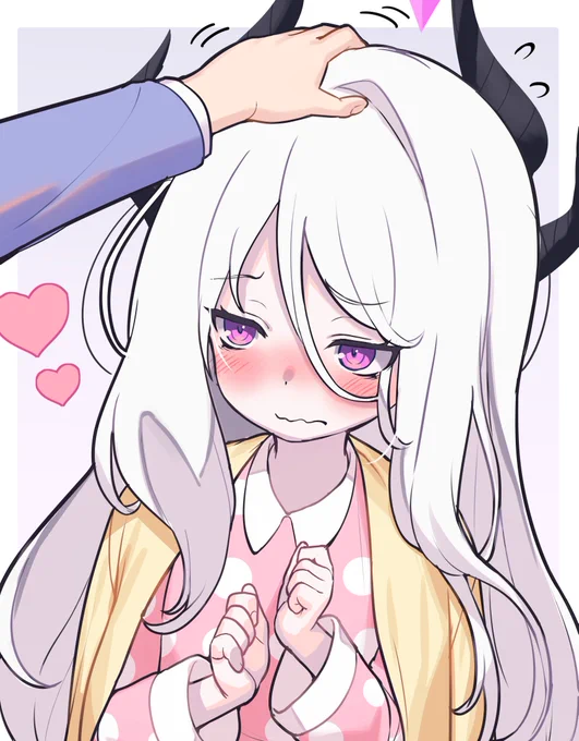 パジャマヒナちゃんの頭ナデナデしたい #ブルアカ #BlueArchive 