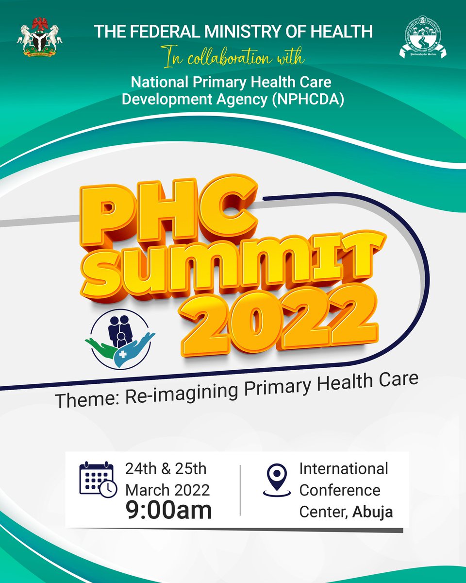 We are thrilled about this week. It is an important week as Nigeria hosts Primary Health Care Summit, tagged: ‘Re-imagining Primary Health Care in Nigeria’ on the 24th & 25th March, 2022, at the International Conference Centre (ICC).