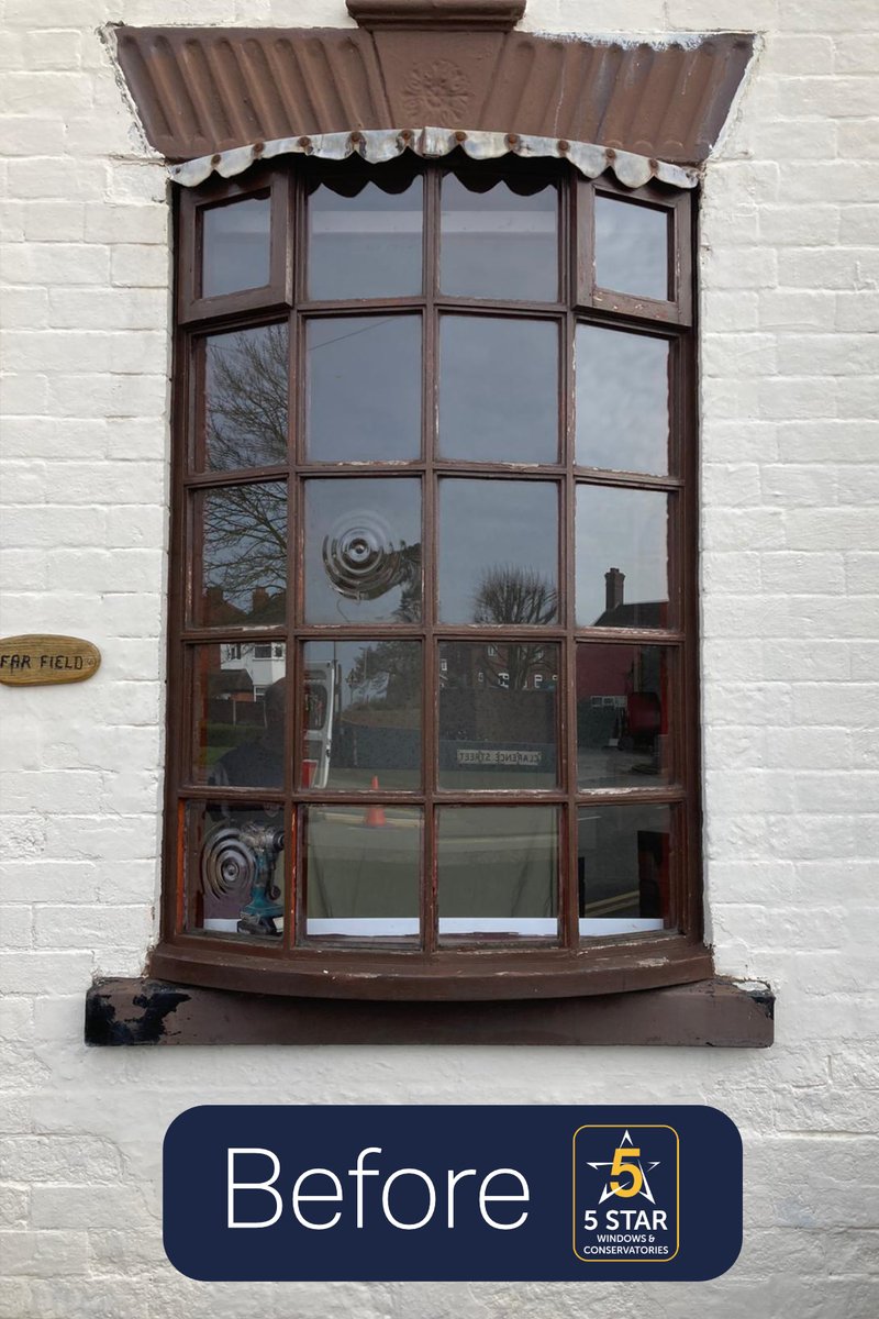 Windows5Star's tweet photo. An Updated brown #bowwindow for a customer in Worcestershire. 

Here at 5 star we offer a large range of windows to suit every style of home. Do you need to become more energy efficient and update your windows? 

https://t.co/xaamPA4y3r

 #WorcestershireHour #5starwindows https://t.co/JT4Pt3QBkw