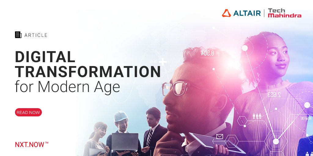 tech_mahindra's tweet photo. Know how @Tech_Mahindra & @Altair_Inc together offer turnkey solutions that solve the most complex #DigitalTransformation challenges like risk mitigation, regulatory oversights, new customer engagement channels & more.
Learn More: https://t.co/MkGAMrL7zQ
#AltairPartner #NxtNow https://t.co/fUWgGOuE9S