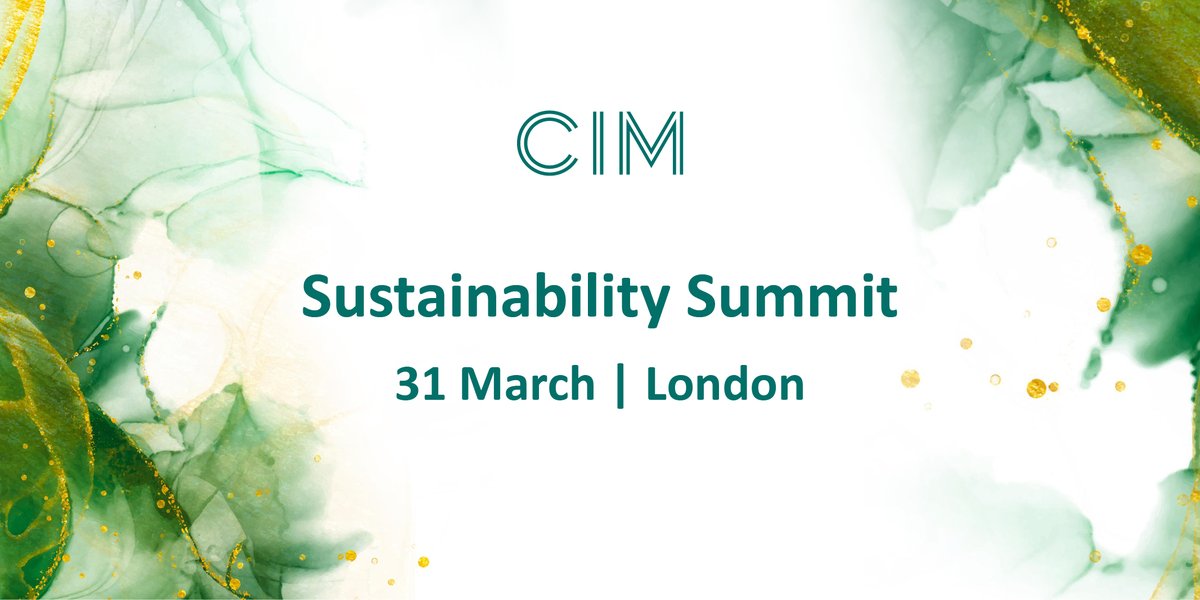 63% of adults agree that brands should increase communications around the sustainability . Join CIM and a host of expert speakers in their field on 31 March as we discuss the issues, the impacts and the actions we need to take. bit.ly/3JTrFND