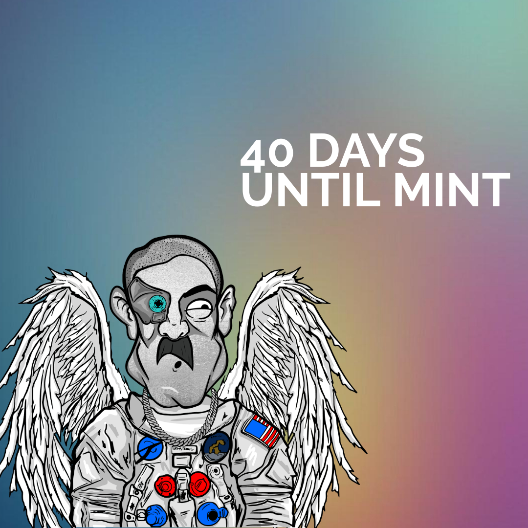 SpaceCadetsNFT's tweet photo. The countdown begins!🚀

40 days until minting starts on the highly anticipated 'Space Cadets' collection.

Offering a catalogue of benefits from daily staking rewards to having your cadets featured in the 'Space Cadets' TV series.

Join us today: https://t.co/TR1uikWOjp

#NFTs https://t.co/TN8XreYEGm