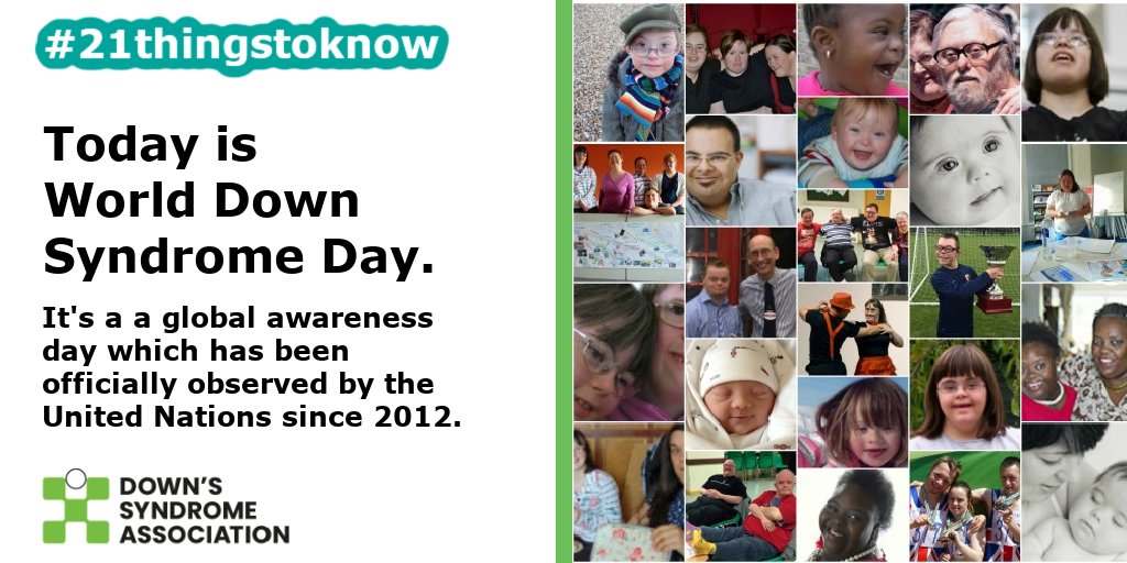 DSAInfo's tweet photo. It's #WorldDownSyndromeDay!

Here are some of the #21ThingsToKnow about #DownsSyndrome! https://t.co/IpDsGxq5ar