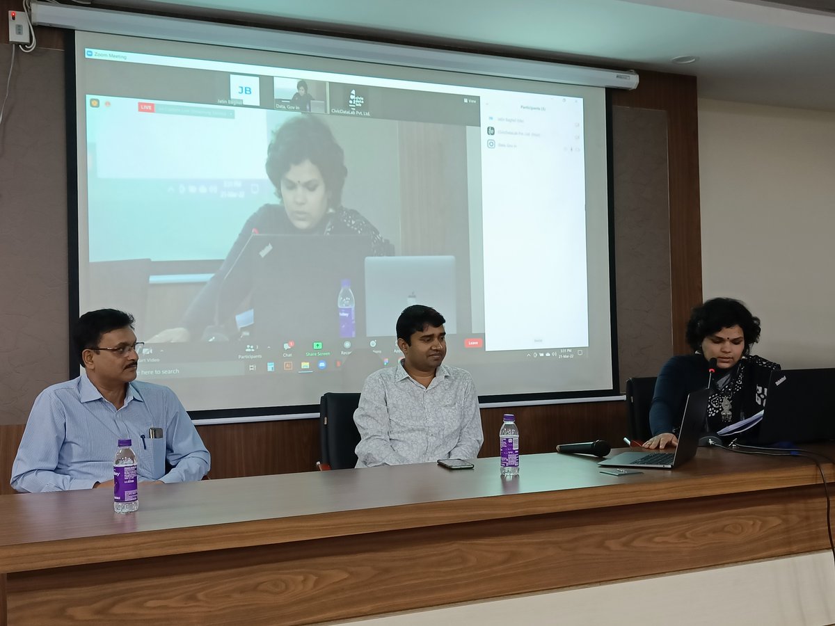 DataPortalIndia's tweet photo. Shri Bikram Kairi (IAS), Commissioner, Panchayat & Rural Development Department, #Assam talking about 'Real-time monitoring of Schemes data at District & Panchayat Level in Assam' at #AssamDataDialogues @DataPortalIndia @CivicDatalab #OpenData https://t.co/daWtWW6jbB