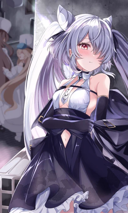 「こ、ここでは…ダメ…」
#アズールレーン 