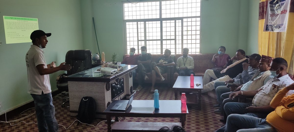 HirendraShahi5's tweet photo. #happening_now #WWASHCC meeting at ward no. 12 to discuss on #total_tole_wash_sanitation and field monitoring at tole with support of #WASHSDG and @SnvNepal with @surajrb87 and @GaffarA13256351 https://t.co/HCza8ew9Hi