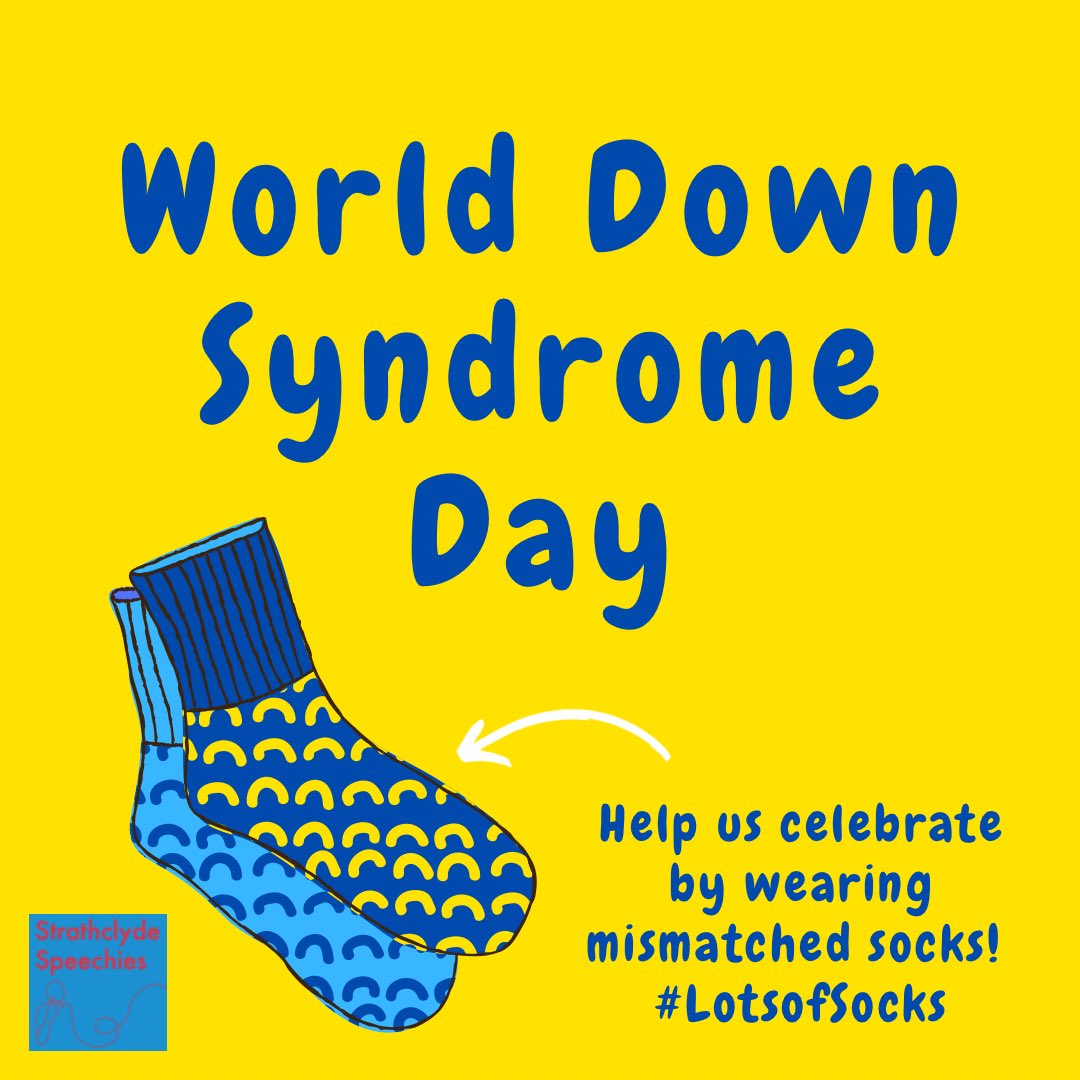 Today is World Down Syndrome Day 2022 💛🧦💙 #LotsofSocks #WorldDownSyndromeDay2022