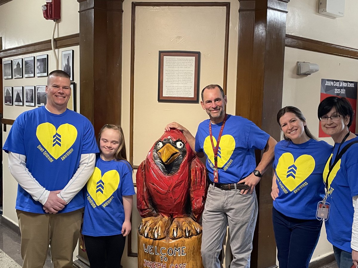 Celebrating World Down Syndrome Day today @casejrhigh with very awesome Julia! @NDSS #inclusionmeans #WorldDownSyndromeDay