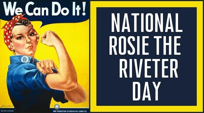 Happy #RosietheRiveterDay!Did you know this image is not actually the first instance of Rosie The Riveter? Inspiration for the character varies depending on who you ask, but a likely suspect was the Canadian “poster girl” for women supporting the war, “Ronnie, the Bren Gun Girl.”