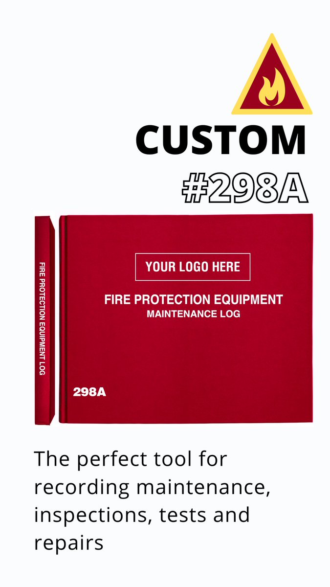 LogBooksUltd's tweet image. #custom #customlogbook #customlog #fireprotection #equipmentmaintenance #maintenancelog #logbook #logbooks #yourlogo #fireprotectionlogbook