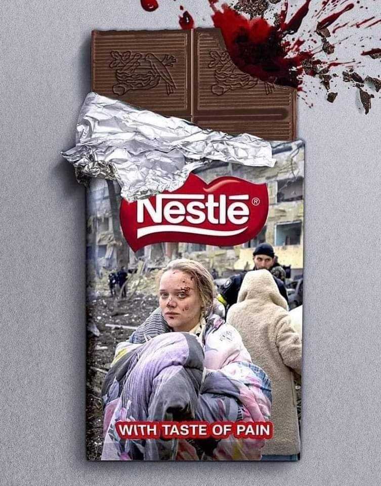 Nestle still refuses to leave the Russian market. CEO of 🇨🇭company Mark Schneider called on "Ukrainian office to be friends with Russia,"–ex-minister of UA cabinet facebook.com/dubilet/posts/…