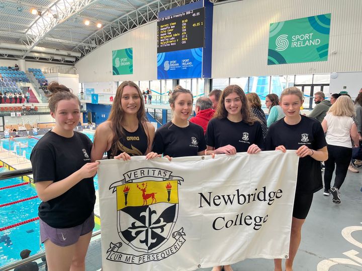 NCUVeritas's tweet photo. @NewCol_Official  were represented in the All Ireland Senior Schools Swimming at the weekend -  The Senior Girls (17-19 Year old category) came 2nd in the Freestyle Relay (4 X 50 Metre) and also in the Medley (4 X 50 Metre) .. fantastic achievement well done girls!!👏🏊 https://t.co/au0g5TX7FO