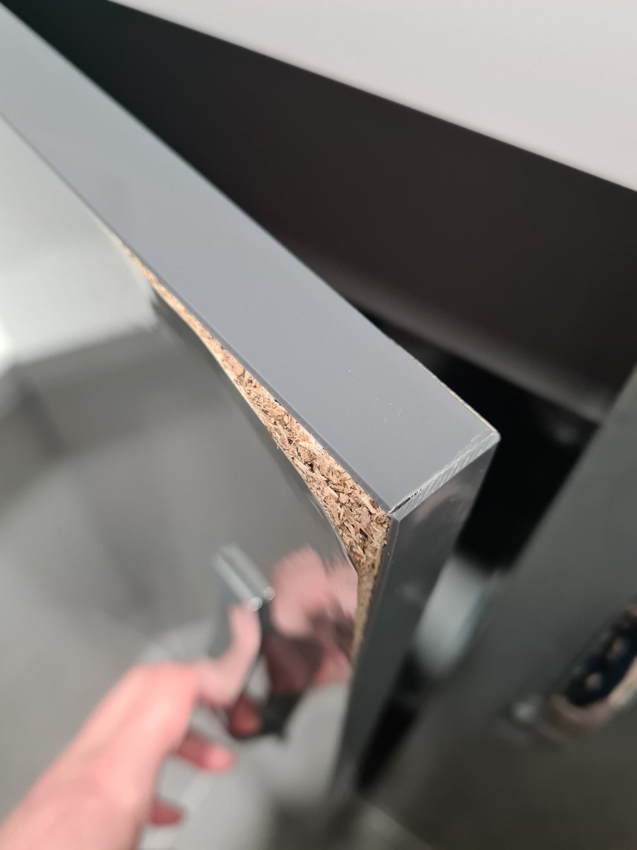 PaigeColling's tweet photo. Had nothing but trouble with Apollo2 505mm Gloss Grey Floor Standing Vanity Unit from @Victorianplumb, terrible quality, this is within 6 months and customer service won't do anything about it! They already changed the unit once within a few weeks! https://t.co/oJm1FqlH3o