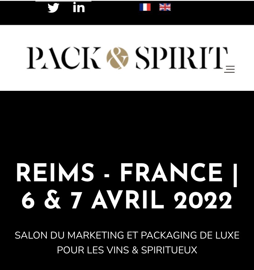 ESIReims's tweet photo. Pour cette 6eme édition venez rencontrer l’ESIREIMS au salon Pack&amp;Spirit, salon du marketing et du packaging de luxe dans les vins et spiritueux, tables rondes,conf les 6/ 7 avril à Reims. Inscription en ligne https://t.co/NYpdV53RQP @universitereims @GuillaumeGelle @pack_spirit https://t.co/Y7jubR66BH