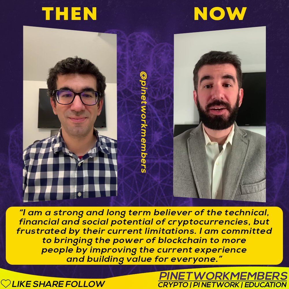 pinetworkmember's tweet photo. Then & Now
But still the same vision
➡️ Join Pi Group:
https://t.co/nhgDmXZjtX
#pi #pinetwork #minepi #joinpi #buildpi2gether https://t.co/hzvXMxLfe6