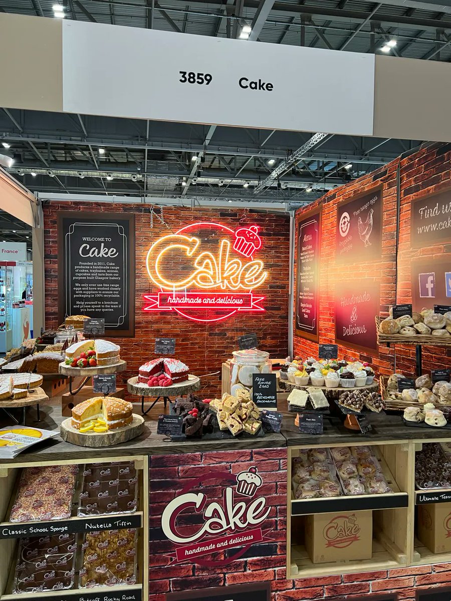 CakeScotland's tweet image. We're all set up and ready to go at Stand 3849 at IFE from today until Wednesday - come along and see our range of handmade cakes, traybakes, scones and tarts. See you there!
#IFE #internationalfoodexpo #cake