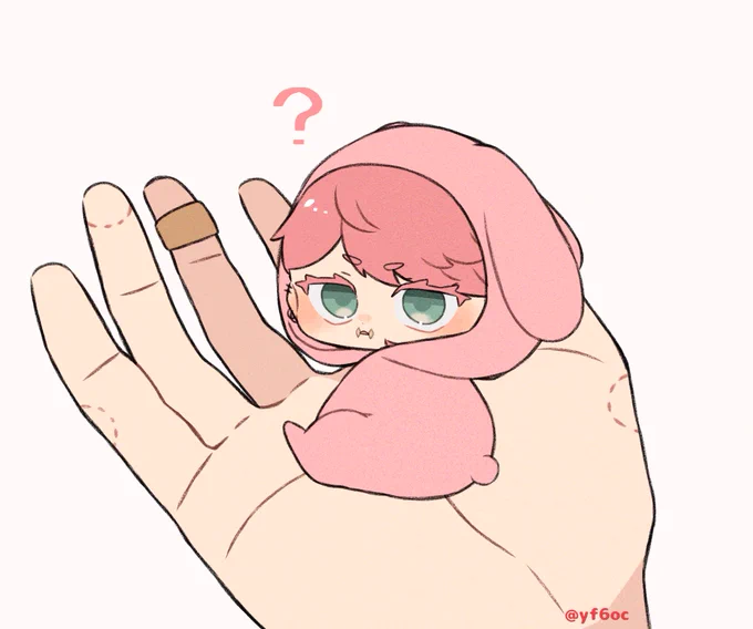 やっと手に乗ってくれたうさちよ 