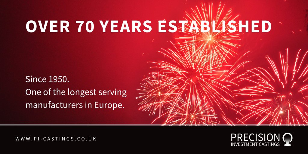 Did you know we have been established since the 1950's? 

#precisioncasting #70year #investmentcasting 

To find out about any of our services give us a call on 0161 925 5160 to speak to a member of our team.