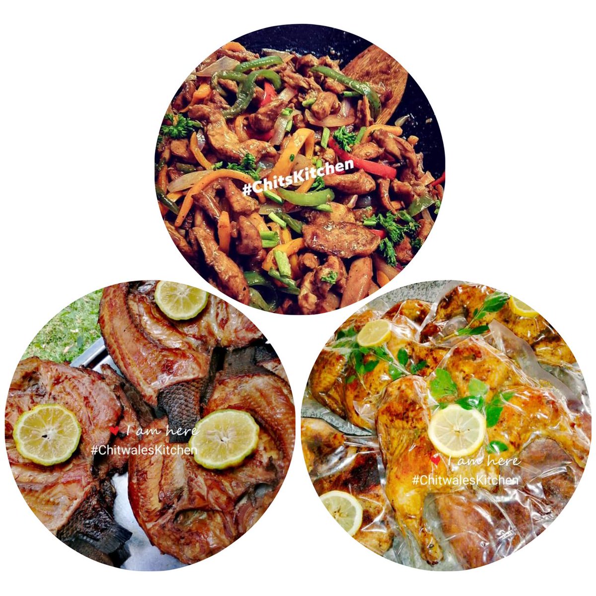 ChitsSugar's tweet photo. Smoked fish k150 3breams
6 Drumsticks k100
6 Wings  k100
Full smoked chicken k150 
Trotters k150
Goat Soup k200
Full village Chicken k250
Beef stew k200
Beef stirfry 250
Chicken stirfry 300
Burger k120
(portions feed 2-4)
Sides :
Potatok50
Ricek50
(portions feed 2-4)
0979422022 https://t.co/ZZd7lmn4V6