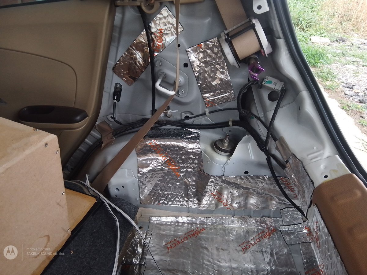 Eakruk_rpk's tweet image. ๒๑/๐๓/๒๕๖๕ #SOUND_DAMP
#ส่งงาน ติดตั้งแผ่นซับเสียงหลุมยางอะไหล่ Honda Brio ด้วยแผ่นแดมป์ 
จากค่าย #Worldtech รุ่นหนา 2mm. 

💯💯#ช่องทางการติดต่อ
ร้านเอกลักษณ์ ซาวด์ อ.สอยดาว จ.จันทบุรี 0954452523
#Facebook #YouTube : EAKRUK SOUND cti. tha.