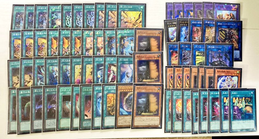 詰替え 遊戯王 閃刀 神碑 デッキ 閃刀姫 ルーン メイン41枚＋EX15枚