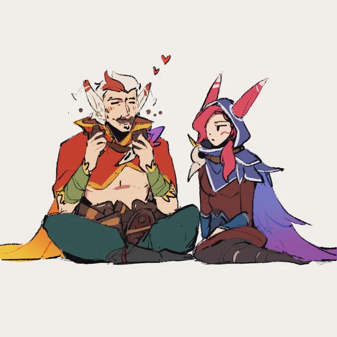 🍫
#Rakan #Xayah 