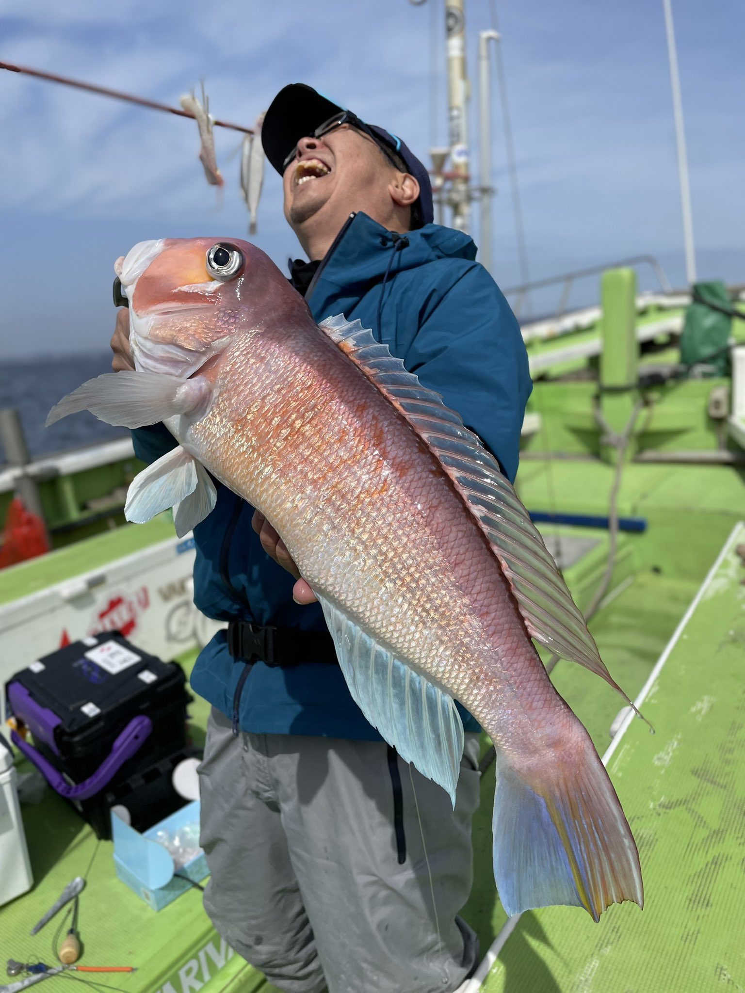 釣船 丸十丸 22年3月21日 アマダイ釣果1 5尾 トップ 谷脇 誠一郎様 大きさ25 54cm 小網代80 100m 水温15 5 澄み 釣り船 丸十丸 船宿 丸十丸成長記 釣りガール 釣りギャル 釣り好きな人と繋がりたい 釣果 アマダイ釣り アマダイ 初心者歓迎