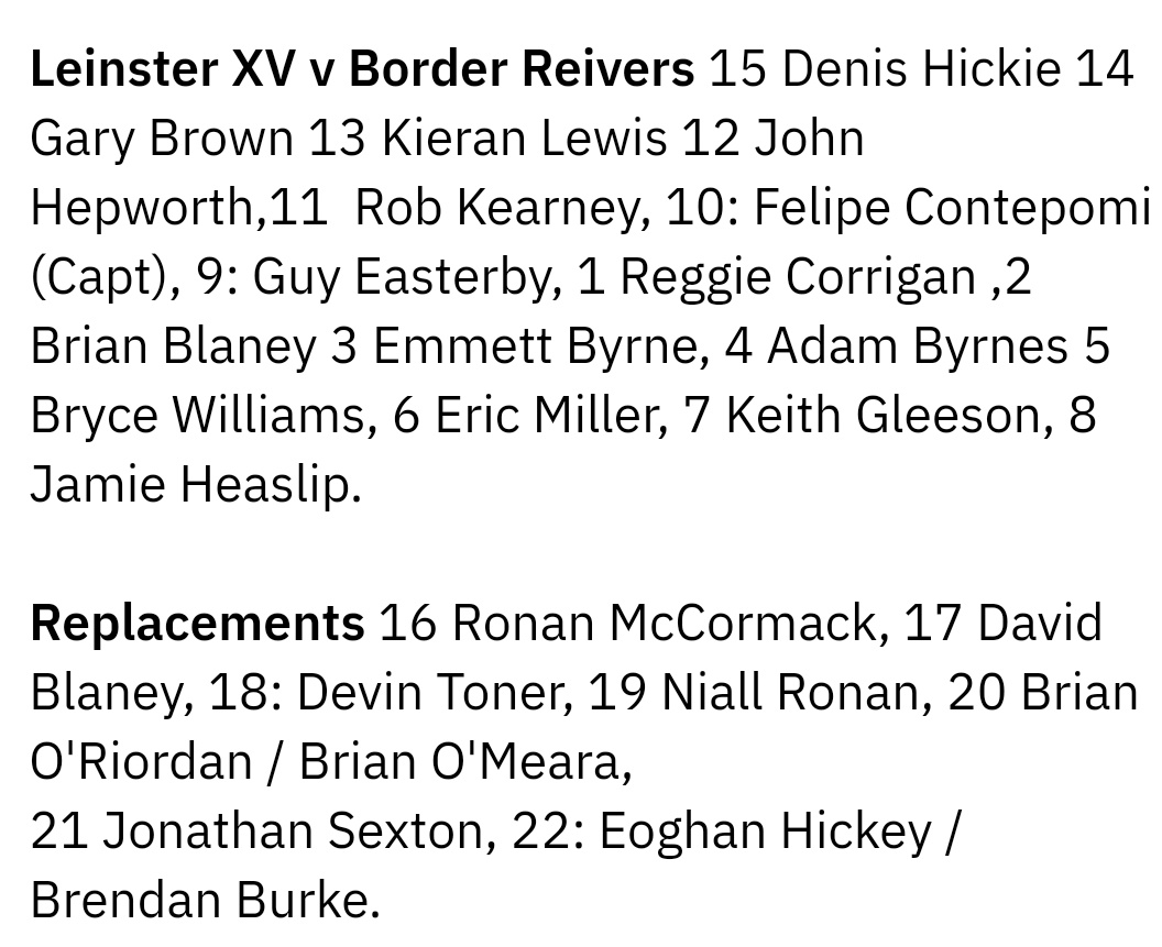 LeinsterRoyalty's tweet photo. Leinster team when Dev his debut way back in 2006.
16 years later calling it a day. Absolute legend in blue.
Young outhalf came off bench for his debut that night too. Not sure what happened to him. #ThanksDev https://t.co/CbmZ7xFrnI