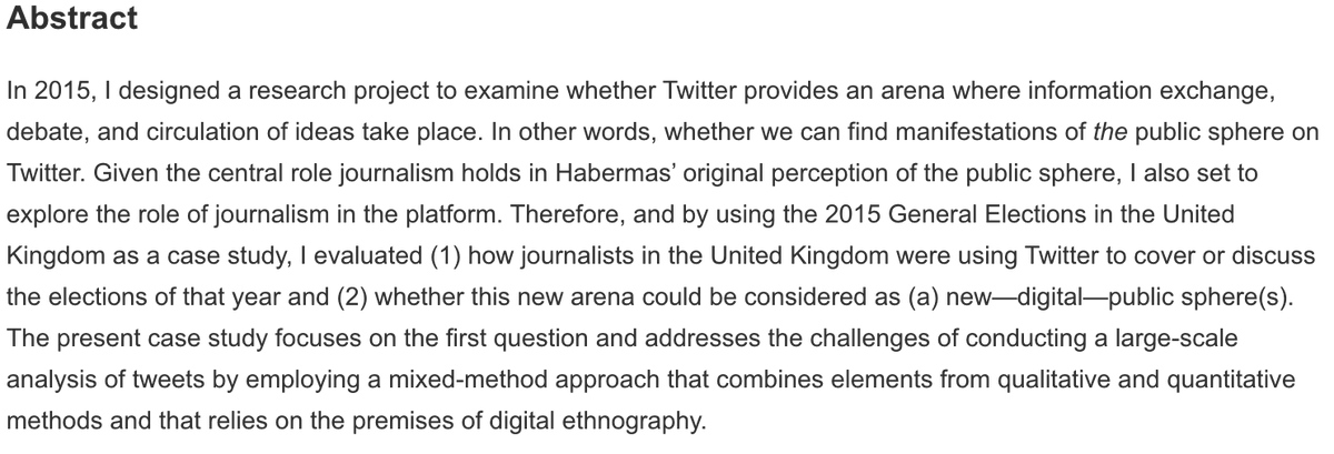 chrysadag's tweet photo. #newpublication 'Researching Twitter: A Large-Scale Mixed-Methods Project to Study How Journalists Use Twitter During Elections', in which I reflect on my study on #Twitter. Published as part of SAGE Research Methods: Doing Research Online #MethodsCases. https://t.co/KwAjJHSvdG https://t.co/RonKbBKfcg