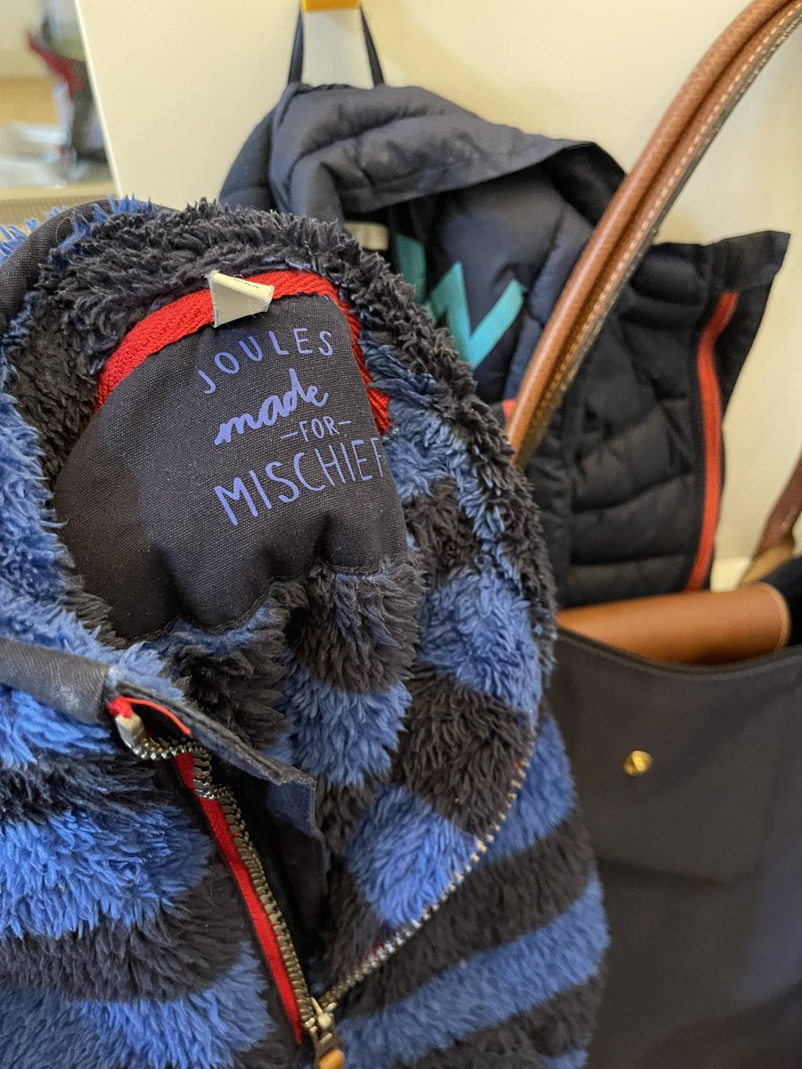 LucyWilsonlaw's tweet photo. @Joulesclothing we love these fluffy fleeces for spring walks but please can you put big loops in them for hanging up please? Particularly when little ones are learning to hang their own things up 😊🪝🧒🏼🌼 https://t.co/9fdkRwP1vP
