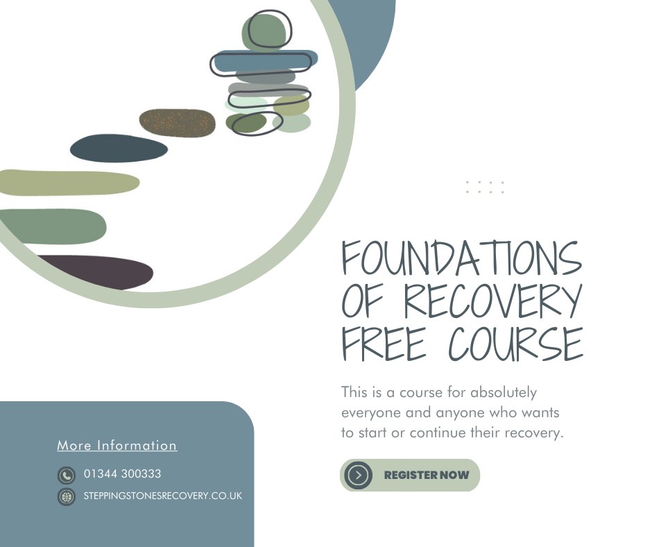 SSRC_Bracknell's tweet photo. Our most popular course, Foundations of Recovery starts on 25th April. This 6 week course is the perfect place to start and be supported on your own personal recovery.
Limited places are available so register today on the website
https://t.co/RQV1t1hWms https://t.co/8hcIMRozuY