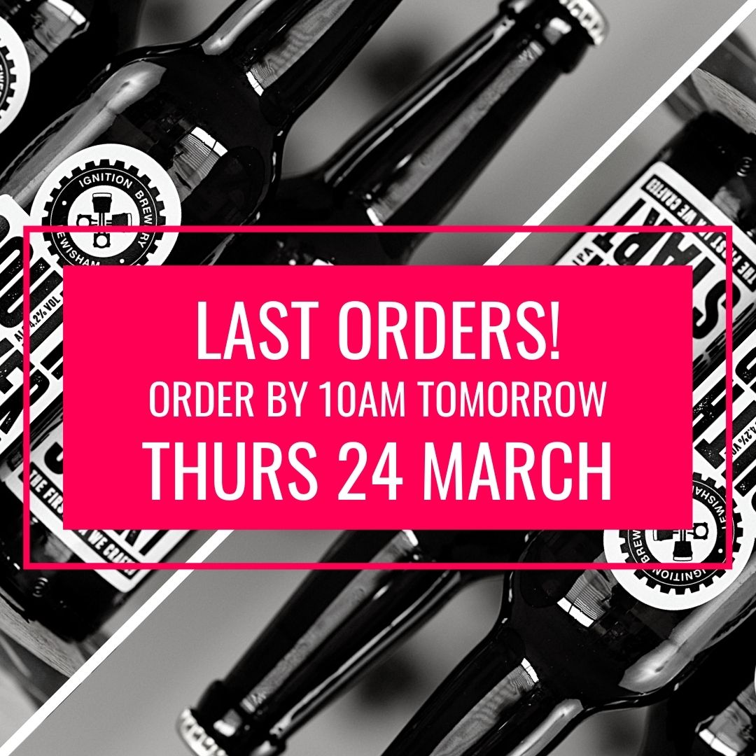 ignitionbeer's tweet photo. Wow, March has flown by! We're taking last orders for this month's home deliveries of beer - fill in our short order form by 10am tomorrow, Thursday 24 March, for (free) delivery this Friday. Full info & form, here: https://t.co/yxO0HM4sRJ
#BeerOrders #BeerDelivery #HomeDelivery https://t.co/ydoe7M0MO9