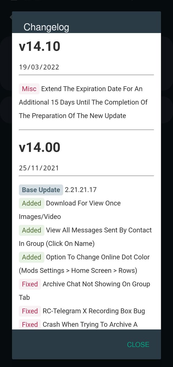 sassykeyslocket's tweet photo. @AlexModscom https://t.co/BPpHXVNQDa

I got the 14.10 update... It extended the expiration date for 15 days.
Ps this is for OGwhatsapp https://t.co/dIxirpMp5R