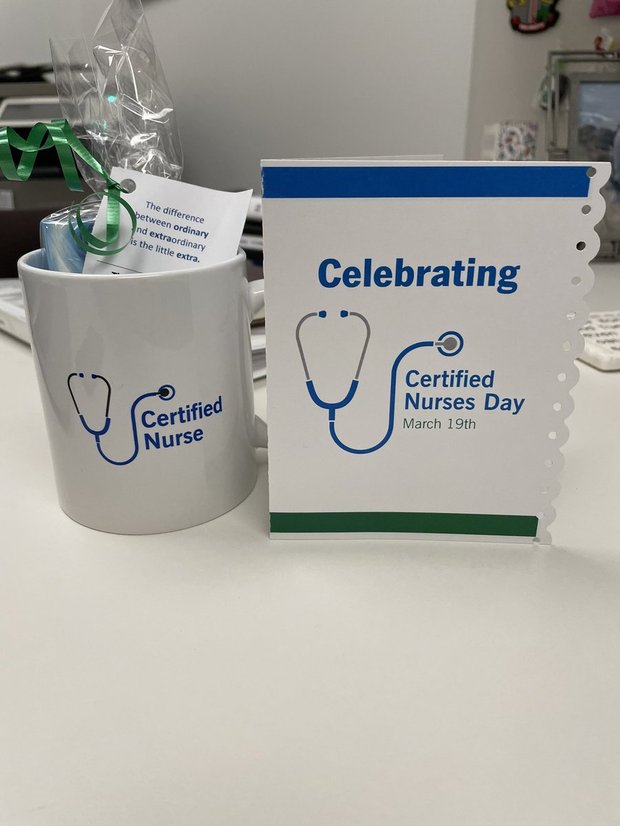 K_B_Platt's tweet photo. Happy Post Certified Nurses Day. 
Was not at work last week and walked into my office to find this treat.  Becoming certified in your field of expertise provides increased knowledge for patient safety and care. @abpanc @JopanJournal #certified #CLEclinic https://t.co/zZPI5V0TQJ