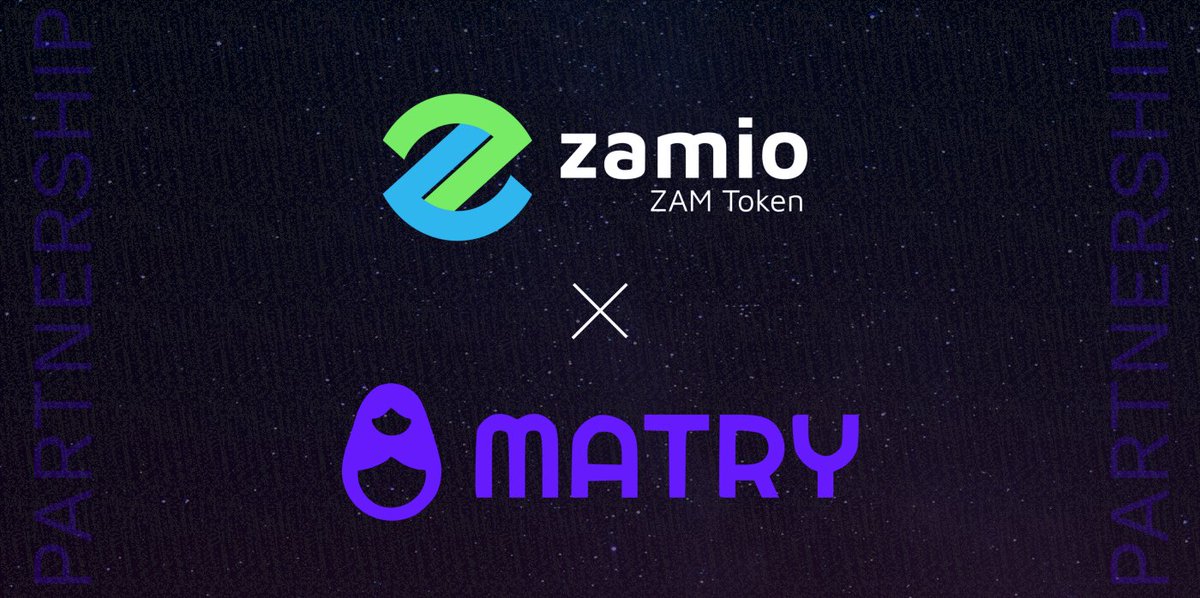 zam_io's tweet photo. 🚀Matry has become a new strategic partner of the Zamio ecosystem. Together we will focus on NFT, GameFi, and DeFi development, cross-marketing strategies, and the attraction of more community members and investors

🔥Read: https://t.co/CI1ZaLkbdf

#nft #gamefi #ZAM #DeFi #crypto https://t.co/tXsbAmjPqC