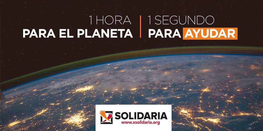 COCEMFESEVILLA's tweet photo. Hoy nos sumamos a la hora del planeta 🌍 apagando la luz de 20:30h a 21:30 h. Muy pronto podrás sumarte al mayor movimiento solidario de nuestro país 🧡 marcando la @XSolidaria en tu #Renta2021. Otro gran gesto que solo te llevará ¡1 segundo⏱! https://t.co/KZRDHkAODC