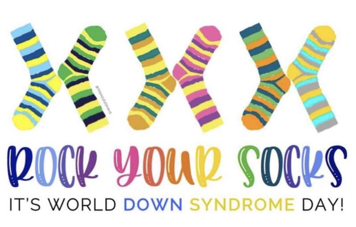 Today is #WorldDownSyndromeDay a global awareness day officially observed by the UN since 2012. The date being the 21st day of the 3rd month was selected to signify the uniqueness of the triplication (trisomy) of the 21st chromosome which causes Down syndrome #LotsOfSocks