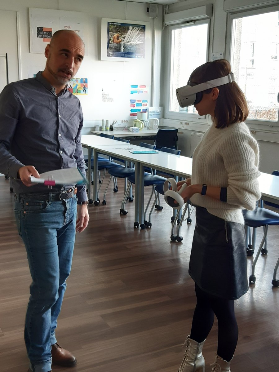Metterie1's tweet photo. Travail en équipe inter ateliers à @Canope_76_LH ce matin pour la découverte et la formation autour de l'escape game Flaubert ! #formationinterne #ludification @BorisVivo @reseau_canope https://t.co/XblrVUaEul