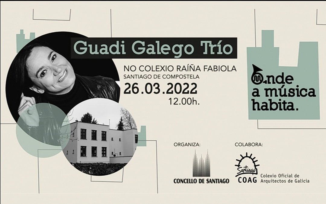 GalMusi's tweet photo. 🎶Este sábado 26 de marzo, podemos escoitar a @guadigalego en Santiago de Compostela as 12:00

Ánimadevos a pasar un bo rato escoitando a esta gran artista da música galega😝

#ComunicaEnGalego #musicagalega #concertos #musigal #galego https://t.co/HPwdzFAvuY