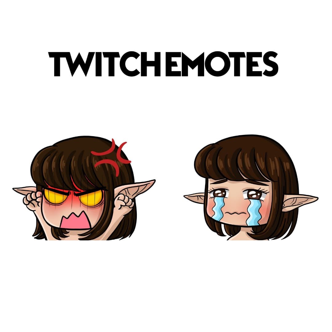 Twitch emotes done for my client☺️#emotes 
#twitchemotes
#ArtistOnTwitter 
#commissionsopen