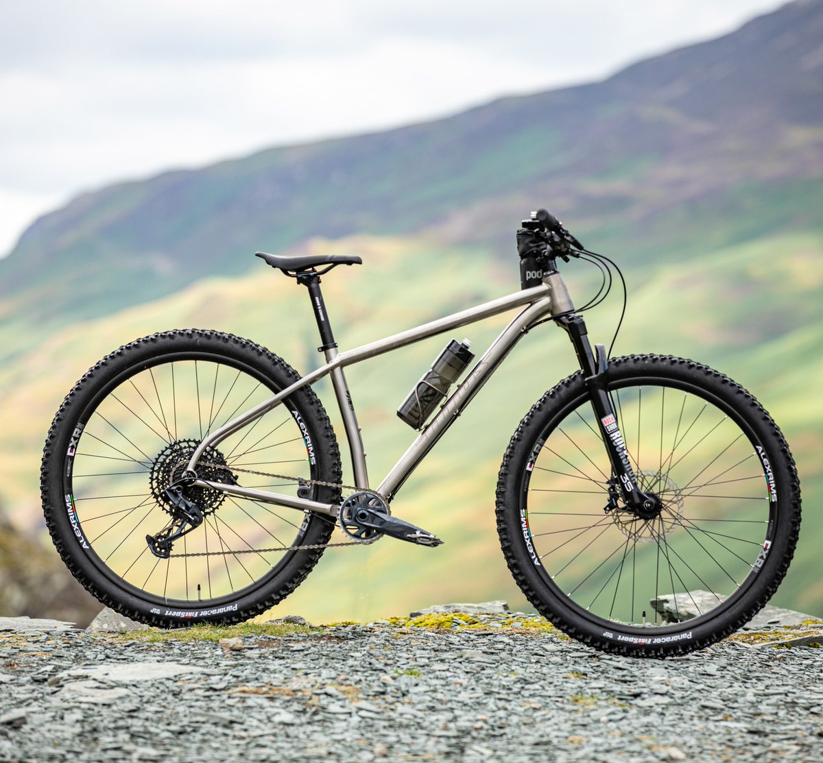 The Titus EL VIAJERO titanium cross-country adventure hardtail