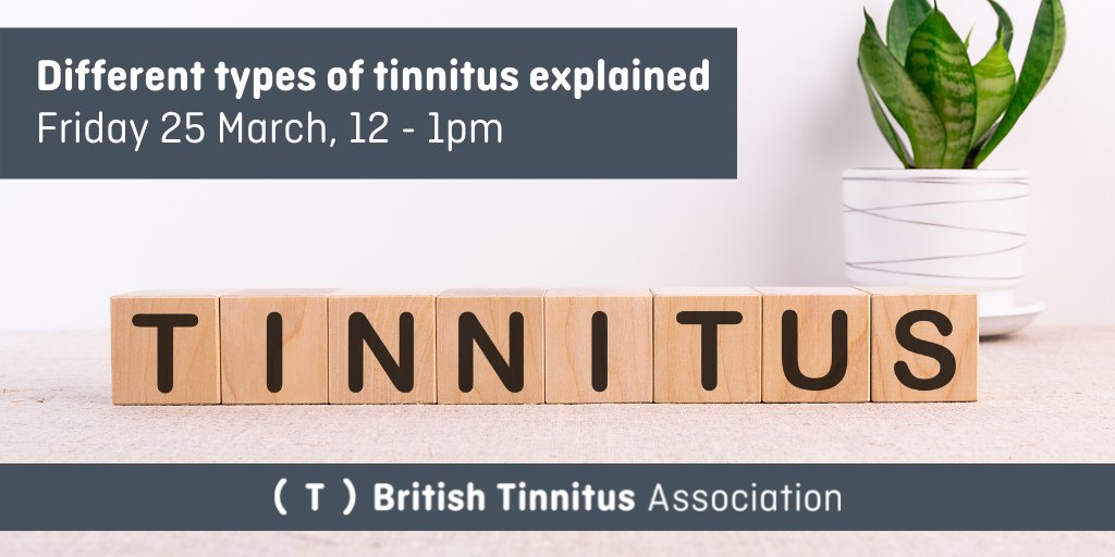 💻Webinar💻

Exploring the different types of #tinnitus, including musical &amp; pulsatile.

With ENT Surgeon, Don McFerran.

⏰Fri 25 March, 12 - 1pm

➡️Book your place now: tinnitus.org.uk/Event/differen…