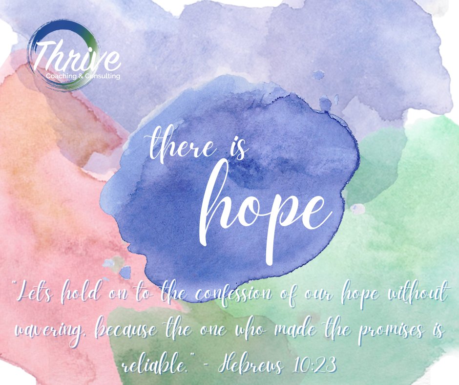 ThriveCoaching1's tweet photo. Hold on, there is HOPE.
💙 https://t.co/9oIIOBQYzw