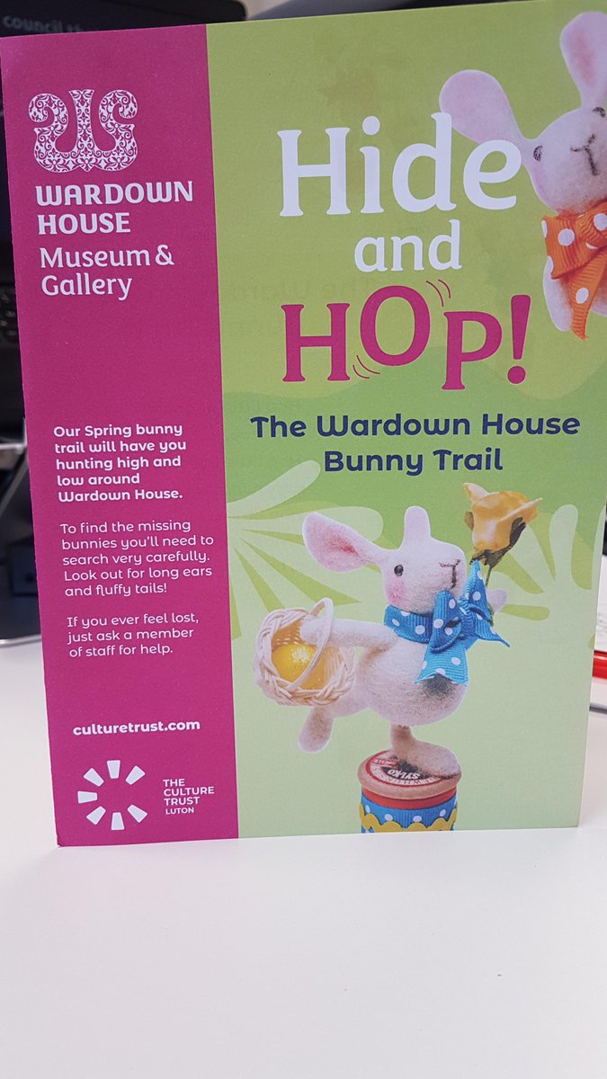 Once again my home will be filled with laughter. The sun is shining and the bunnies are here! I cant wait to see the children come in to find them. Happy hunting all! <a href="/WardownHouse/">Wardown House, Museum and Gallery</a>  <a href="/MuseumMakers/">Museum Makers</a>  #acesupported