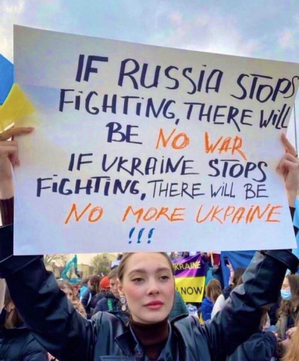 <a href="/timkmak/">Tim Mak</a> If Russia stops fighting, there will be no more war.

If Ukraine stops fighting, there will be no more Ukraine.

#StandWithUkraine