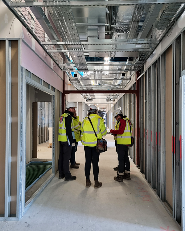 GRJContracting's tweet photo. We had a great day visiting Walsall Manor Hospital's new emergency department facility with Tilbury Douglas, assessing internal wall and floor constructions and M&amp;E service penetrations to develop a comprehensive schedule of tested fire stopping details. https://t.co/UDRODcD63g https://t.co/H7PYPTENBG