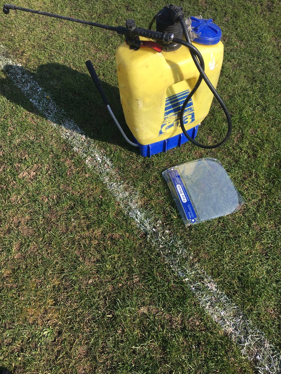 Ghostbusters time 🤣 ⁦<a href="/GreenfieldFC2/">Greenfield Football Centre</a>⁩ grass park getting sprayed and treated so especially at this time please keep your dogs off pitches