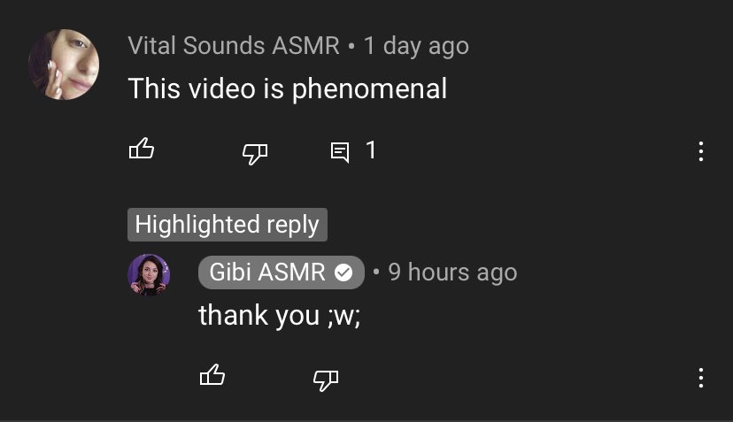 vitalsoundsasmr's tweet photo. Love you @GibiOfficial https://t.co/GL7weAyHew