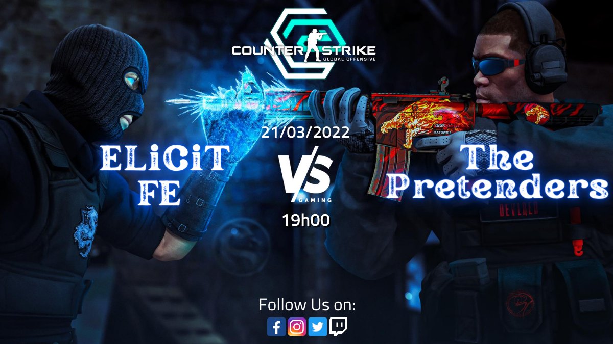 3licitesports's tweet photo. Tonight @ 19h00 our #CSGO Ladies take on #ThePretenders
 in the 2022 #VSGL. Good luck to both teams &amp; have fun.🔥
Join us on Stream. 
https://t.co/yxh57FBkDT

@VSGamingWorld

 #femalecsgo #elicitfe #elicitesports #vsgl2022 https://t.co/ab1c23ihyD